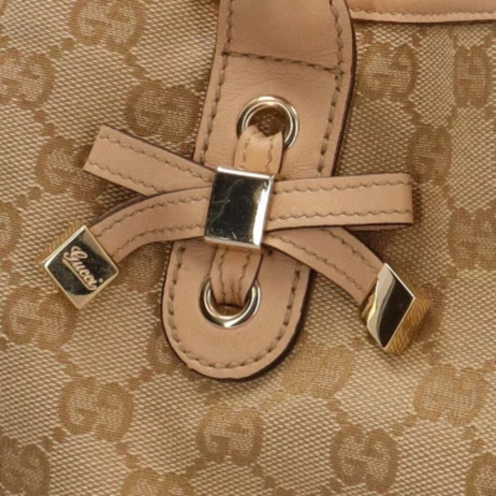 Gucci Tote Beige Bag Princy Canvas GG - Picture 8 of 8
